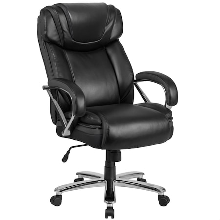 Flash Furniture Hercules Office Chair, Black Back, 27-1/2 in W 32" L 47" H, Padded GO-2092M-1-BK-GG